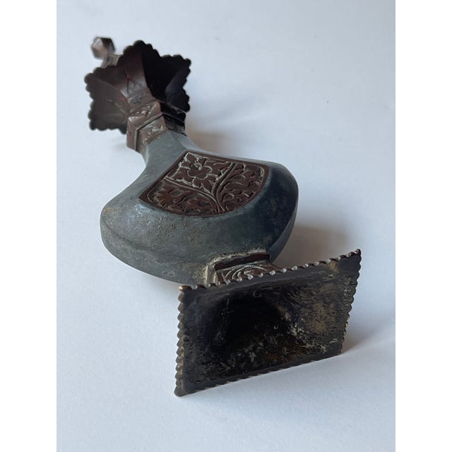 Antique 19th Century Indian Engraved Copper Perfume Bottle For Sale - Image 12 of 15