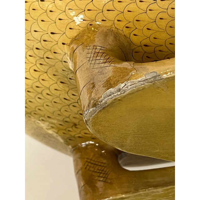 Vintage Ser Mal Sergio Bustamante Style Mexico Paper Mache Goose For Sale - Image 11 of 11