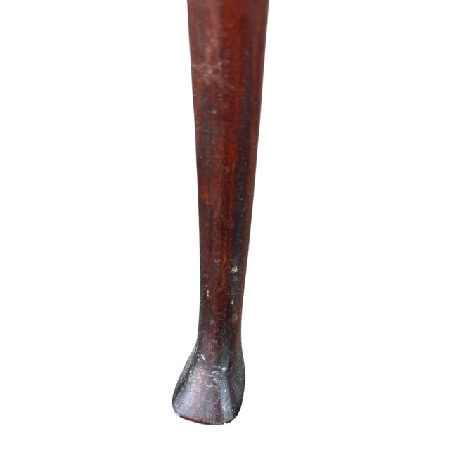 1920s Queen Anne Half‑Moon Console Table With Three Legs For Sale - Image 6 of 11