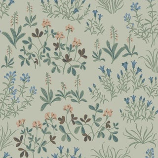 Boråstapeter Noras Äng Wallpaper In Mineral For Sale