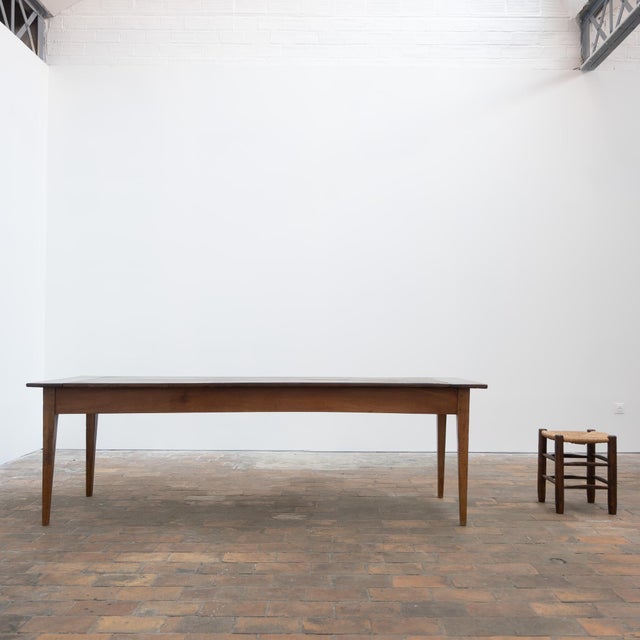 Late 19th Century Large Wood Farmhouse Table, 1880 For Sale - Image 5 of 10