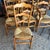 Gorgeous set of 10 Beechwood chairs with rush seats. Eight side chairs, two arm chairs.