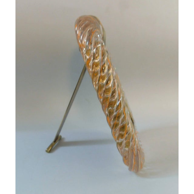 20th Century Orange Filament Murano Photo Frame For Sale - Image 6 of 7
