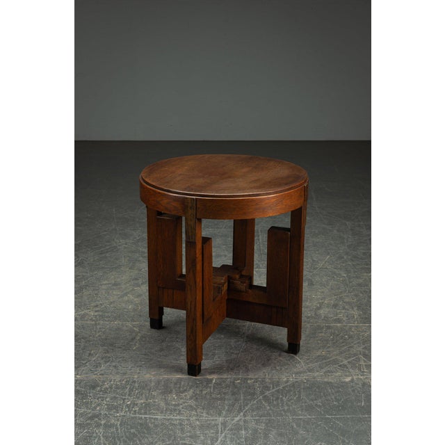 Amsterdam School Side Table, 1920s For Sale - Image 11 of 12