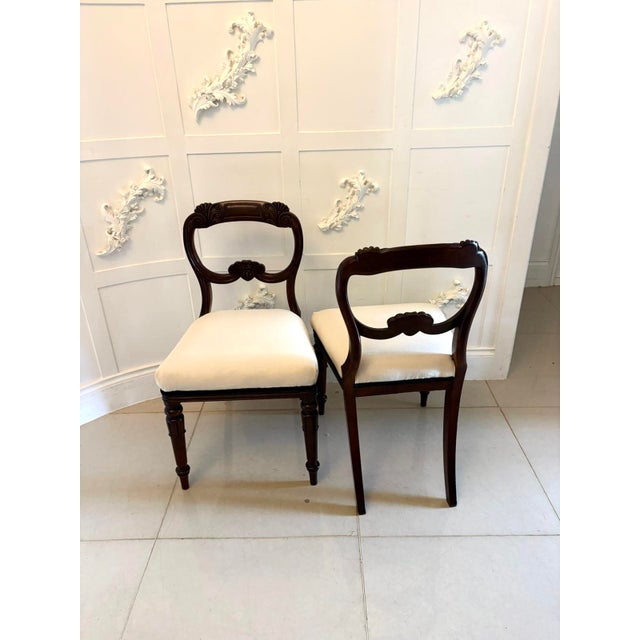 English Regency Carved Mahogany Dining Chairs, 1830s, Set of 10 For Sale - Image 4 of 15