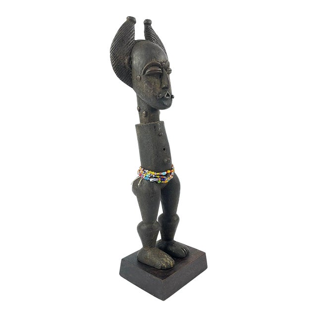 Early 20th Century Kulango Figure on Custom Base Cote d'Ivoire For Sale