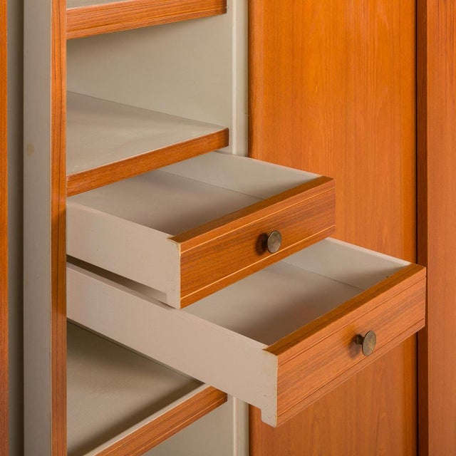 Large Mid-Century Teak Wardrobe from Omann Jun, Denmark, 1970s For Sale - Image 17 of 18