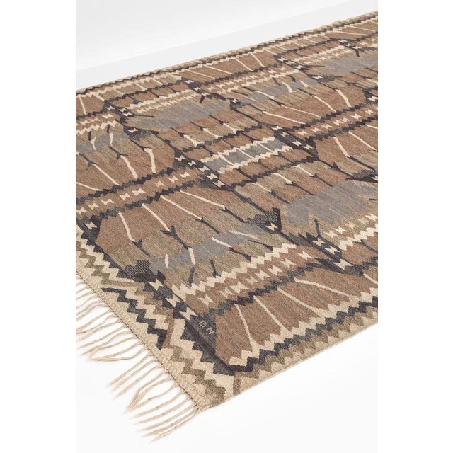 Strålblomman Grå Rug by Barbro Nilsson, 1952 For Sale - Image 3 of 9