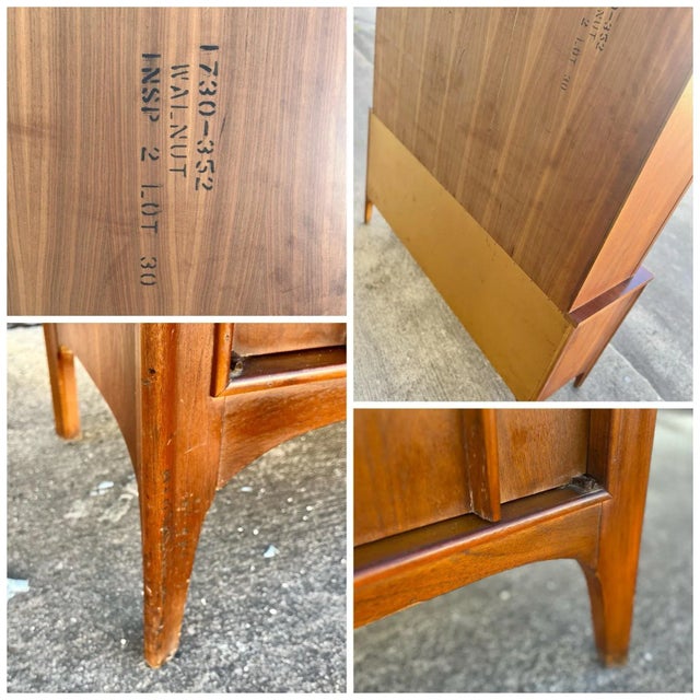 Mid Century Highboy Hutch With Buffet and Display Storage in the Style of Kent Coffey Perspecta Series For Sale - Image 12 of 12