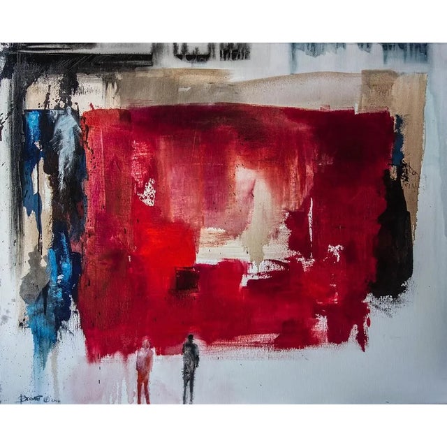 Jean-Pierre Brissart, Waiting for the 3rd Man, Oil on Canvas For Sale