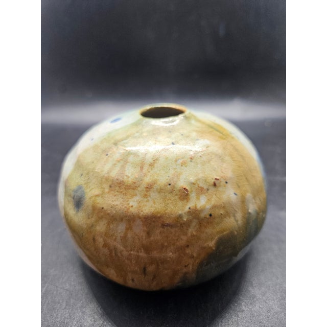 Handthrown Ball/Moon Vase, Signed