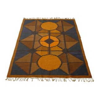 Vintage Swedish Rug by Brita Swefors, Sweden For Sale
