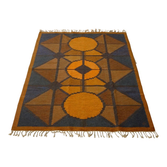 Vintage Swedish Rug by Brita Swefors, Sweden For Sale