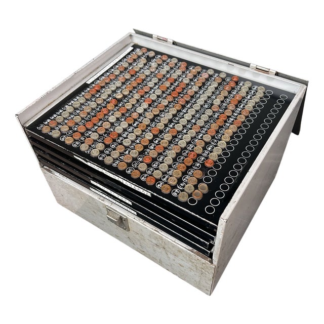 Japanese Metal Case Hanko-Shi, 1960s For Sale