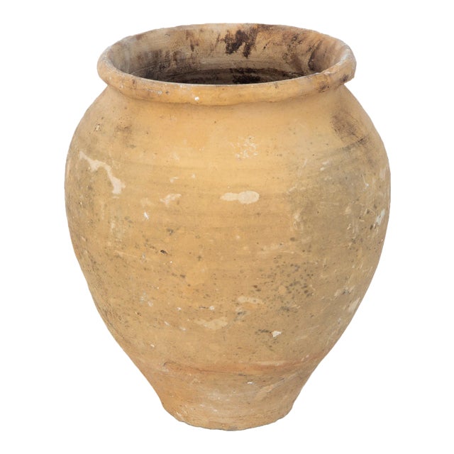 Antique Small Urn Ceramic Pot or Planter For Sale