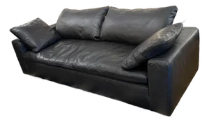 Restoration Hardware Cloud Sofa, Ebony Cavalo Leather