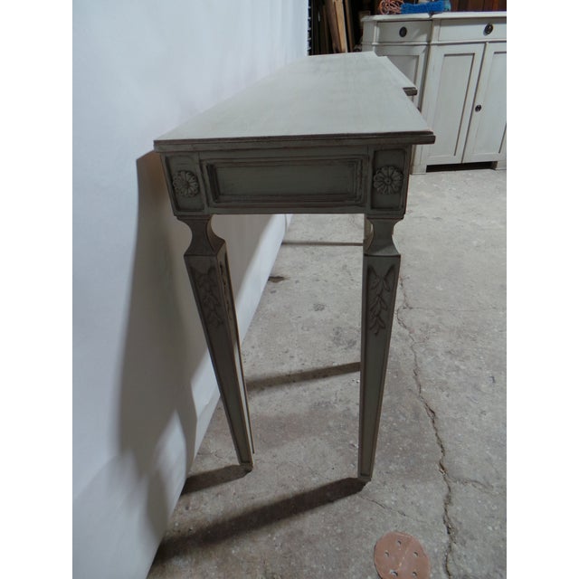 Swedish Gustavian Style Console Table For Sale - Image 14 of 14