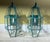 Exquisite Pair of Vintage Solid Brass Hexagonal Wall Lanterns For Sale - Image 16 of 17