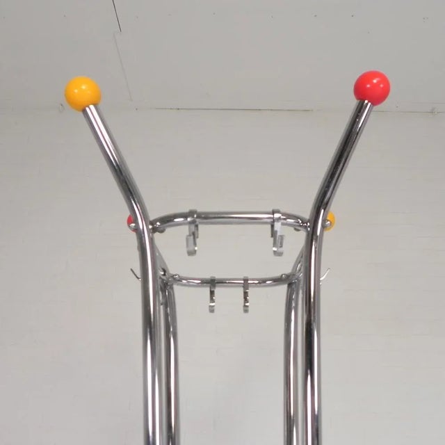 Vintage Chrome Coat Rack with Colored Balls, 1950s For Sale - Image 10 of 18
