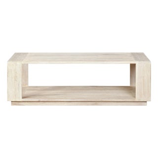 Imperial Grove Outdoor Solid Teak Wood, Natural Look Coffee Table For Sale