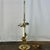 Baldwin Polished Brass Serpentine Bouillotte 2 Arm Candlestick Table Lamp, Forged in USA This lively high polished brass...