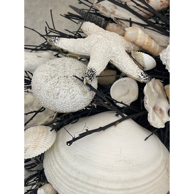 Fab Rustic Sea Shells Twigs Wreath Buny Williams Style For Sale - Image 4 of 4