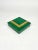 Metal Square Box in Green Goatskin & Brass by Aldo Tura, Italy, 1960s For Sale - Image 7 of 15