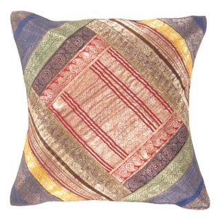 Pasargad DC Sari Silk Square Pillow Case For Sale