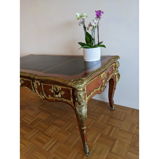 Antique Beautiful Majestic French Table 19th Century Louis XV Style For Sale - Image 4 of 18
