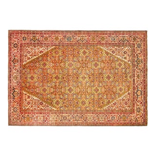 Antique Persian Sultanabad Oriental Carpet, Room Size, with Herati Design For Sale