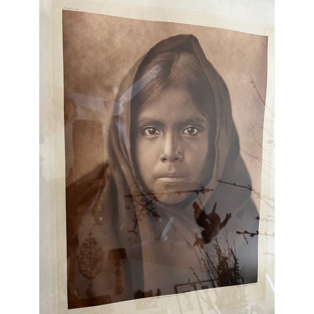 Framed Edward Curtis Qahtatika Girl C 1907 Christopher Cordozo For Sale In Chicago - Image 6 of 13