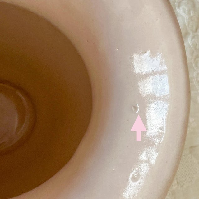 1940s Mid Century Modern Pink Art Pottery Vase For Sale - Image 5 of 8