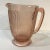 1930s Jeannette Glass Pink Cherry Blossom Water Pitcher For Sale - Image 12 of 12