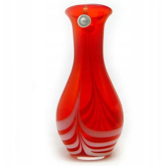 1970s Postmodern Vase from Ząbkowice Glassworks by L. Fiedorowicz, Poland, 1970s For Sale - Image 5 of 5