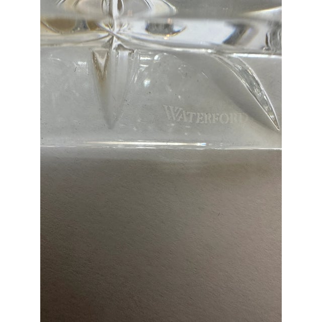 Waterford Vintage 1970’s Waterford Crystal Candlesticks - a Pair For Sale - Image 4 of 12