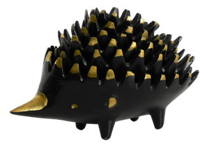 Mid-Century Brass Hedgehog Ashtray by Walter Bosse for Herta Baller, 1950s, Set of 5