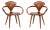 Pair of Mid-Century Modern "Pretzel" Armchair Manner of Norman Cherner for Plycraft For Sale