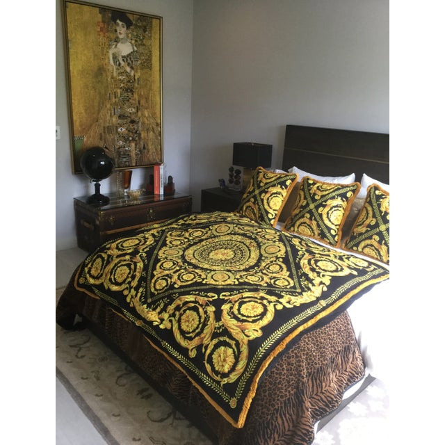 Italian Style Custom Made Gold and Black Pillows - Set of 3 For Sale - Image 12 of 13