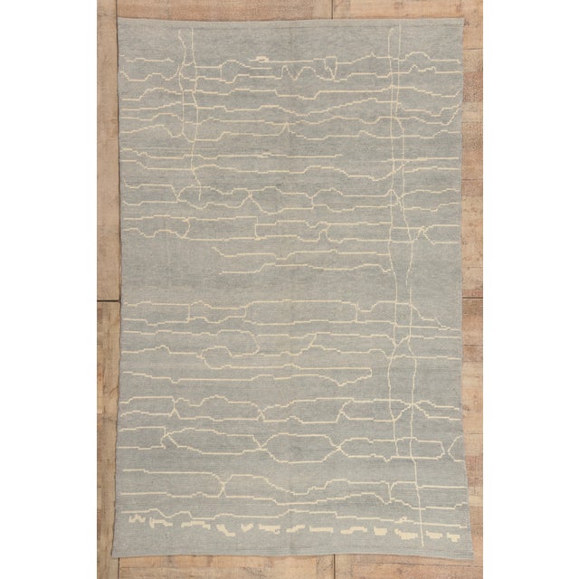 Contemporary Turkish Moroccan Rug, 06'05 X 10'00 For Sale - Image 10 of 10