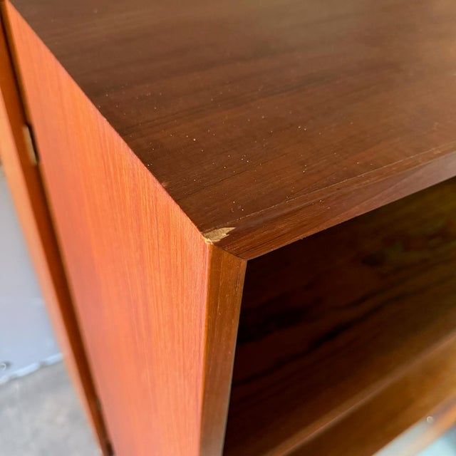 Three-Bay Teak Wall Unit by Hans J. Wegner for Ry Møbler, Denmark Danish Mid Century Modern For Sale - Image 11 of 12