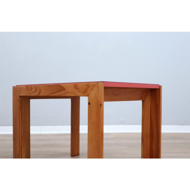 Pink Model 778 Coffee Tables by Afra and Tobia Scarpa for Cassina, 1970s, Set of 2 For Sale - Image 8 of 15