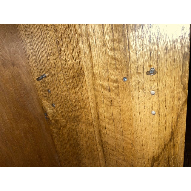 Antique Larkin Tiger Oak Secretary Desk With Bookcase, Circa 1900 For Sale - Image 10 of 11