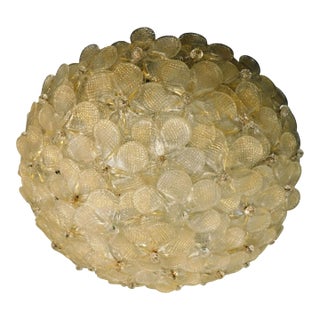 1960s Millefiori Flush Mount by Barovier E Toso For Sale