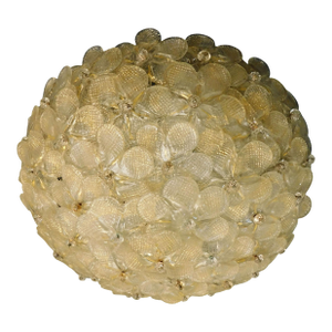 1960s Millefiori Flush Mount by Barovier E Toso