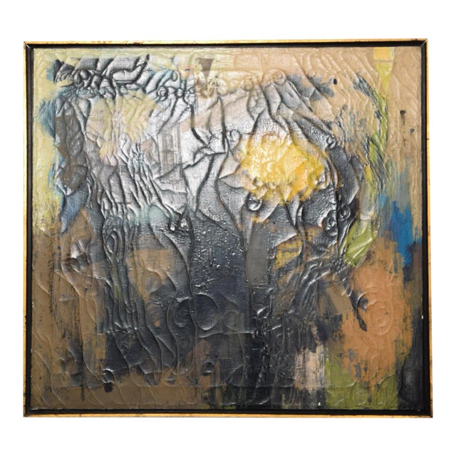 1950s Abstract Oil Painting by Miguel Alvarez Acosta Mexico For Sale