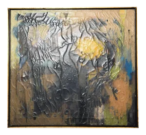 1950s Abstract Oil Painting by Miguel Alvarez Acosta Mexico
