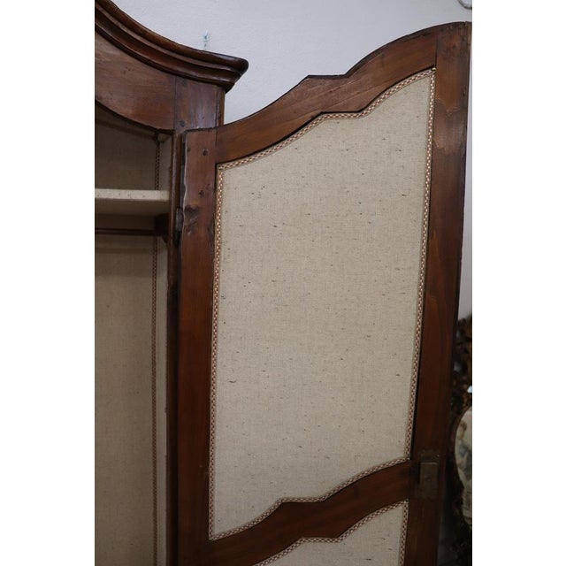 Antique Poplar Wardrobe, Early 18th Century For Sale - Image 9 of 17