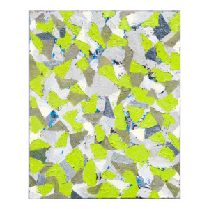 Green & Grey Abstract Geometric Composition by Tara McDonald