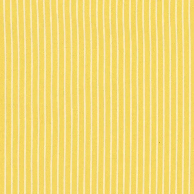 Contemporary Schumacher Edie Stripe Fabric in Yellow For Sale - Image 3 of 3