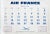1960 French Travel Ephemera - Air France Calendar (Complete), 6 Pages R/V For Sale - Image 10 of 12